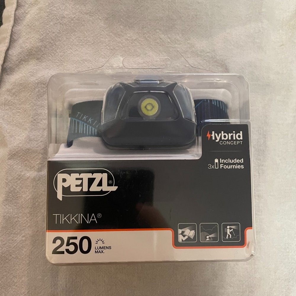 Black Petzl Tikkina Headlamp